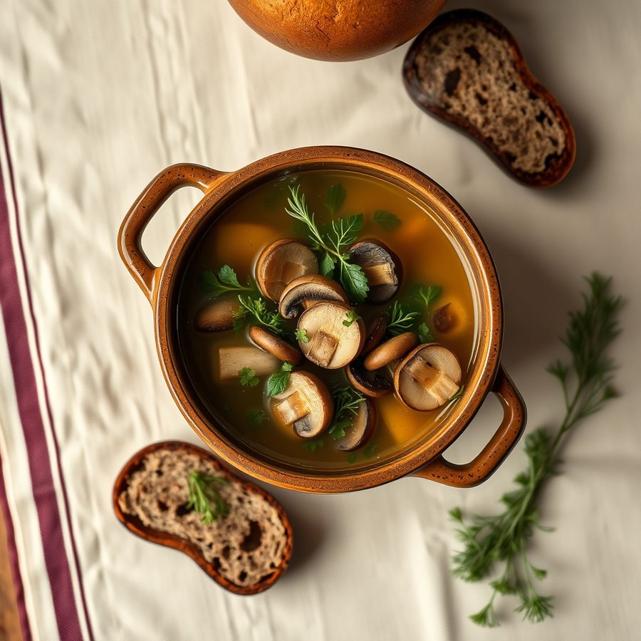 Суп из свежих лесных грибов: septembresкий рецепт на вкусный декоть