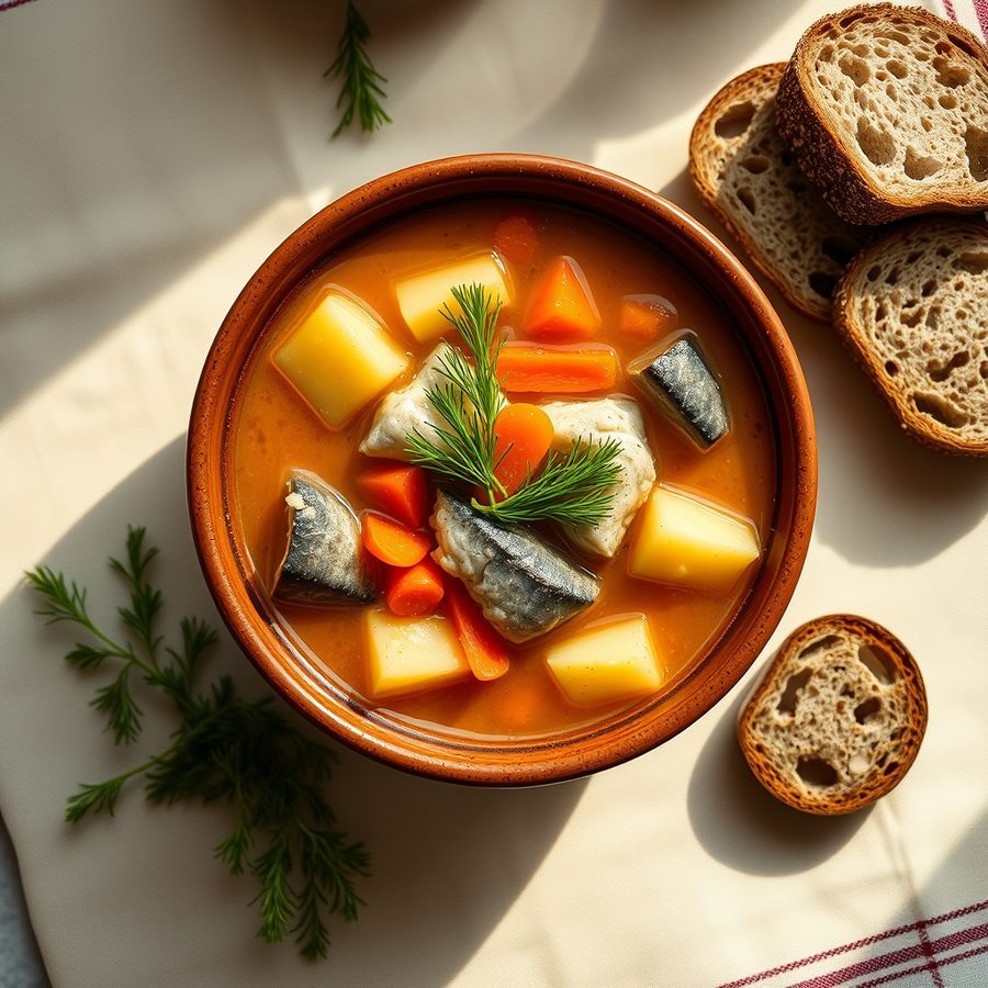 Уха из речной рыбы: как сварить насыщенный бульон и не разварить мясо